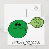 Streptokokke Postkarte (Vorne/Hinten)
