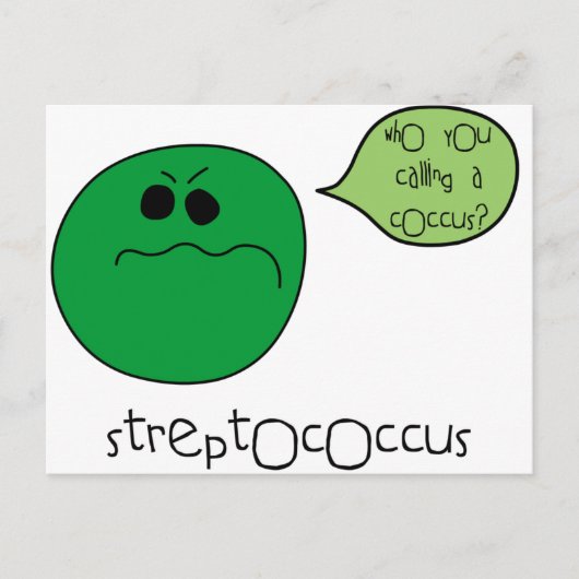 Streptokokke Postkarte (Vorderseite)