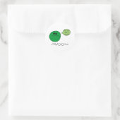 Streptokokke Runder Aufkleber (Tasche)