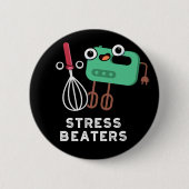 Stress Beaters Funny Baking Whisk Pub Dark BG Button (Vorderseite)