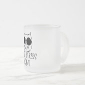 Stress bedeutet motivierend Katzendesign Mattglastasse (VorderseiteRechts)