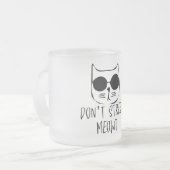 Stress bedeutet motivierend Katzendesign Mattglastasse (Vorderseite Links)