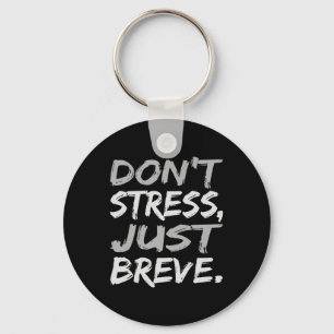 Stress Breve Dyslexie Bewusstsein Silver Graphi Schlüsselanhänger