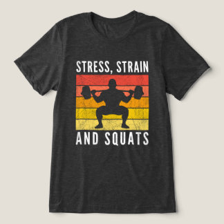 Stress-Dehnungs- und Kniebeugen-Tee, Lustiges Inge Tri-Blend Shirt