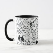 Stress dich nicht, bis ich meine Kaffee-Funny Cat  Tasse (Links)
