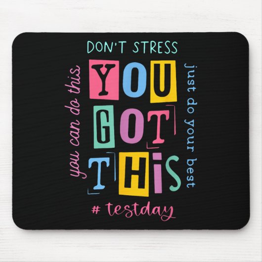 Stress dich nicht, dass du das kannst.. Design Mousepad (Vorne)