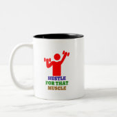 Stress für diesen Muskel | Die besten Gymnastikges Zweifarbige Tasse (Links)