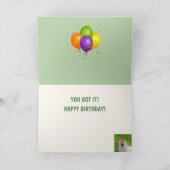 Stress! Geburtstag von Hühnern und Rooster Karte (Innenseite)