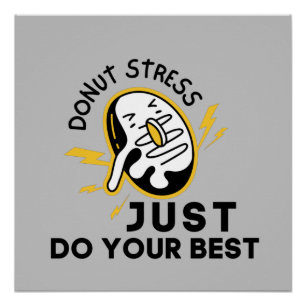 Stress in Test vermeiden, nur Ihre beste Motivatio Poster