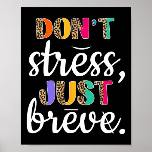 Stress Just Breve Dyslexie Bewusstsein Neurodi Poster