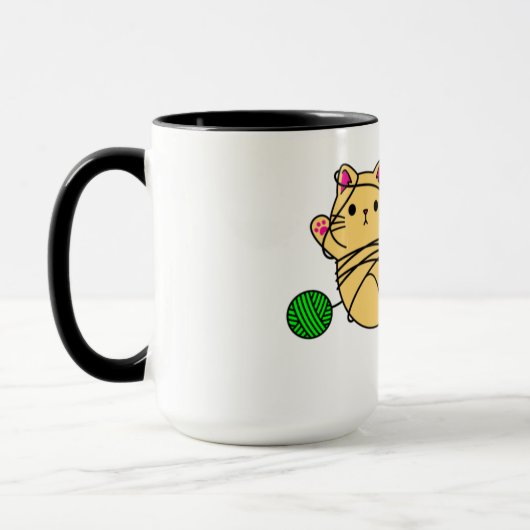 Stress keine MEOW-T-Tasse Tasse (Links)