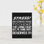 Stress lustige Definition Karte (Gelbe Blume)