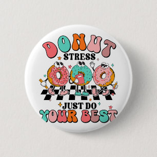 Stress macht einfach Ihre besten Retro-Testtagsleh Button