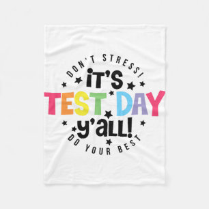 Stress macht Ihr Bestes, das Sie an diesem Testtag Fleecedecke