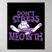 Stress Meowith National Stress Awareness Mont Poster (Vorne)