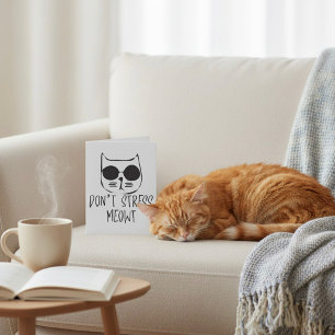 Stress Meowt darf nicht Karte
