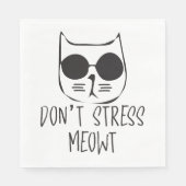 Stress Meowt darf nicht Serviette (Vorderseite)