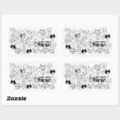 Stress Meowt Funny Cat nicht Rechteckiger Aufkleber (Blatt)