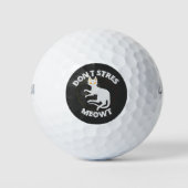 Stress Meowt Funny Spooky Halloween Pet Geschenk Golfball (Vorderseite)
