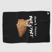 Stress Meowt nicht - Orange Cat Stress Me out Golfhandtuch (Horizontal)