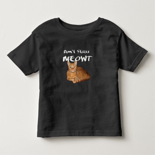 Stress Meowt nicht - Orange Cat Stress Me out Kleinkind T-shirt (Vorderseite)