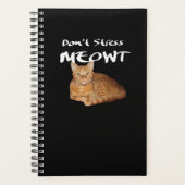 Stress Meowt nicht - Orange Cat Stress Me out Planer (Vorderseite)