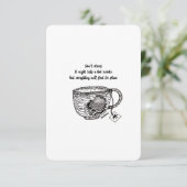 Stress nicht, ich bin hier für dich, Flachkarte (Stehend Vorderseite)