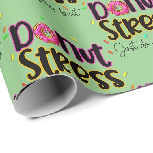 Stress nicht nur dein Bestes geben Geschenkpapier (Rolleneckpunkt)