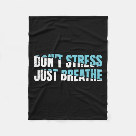 Stress nicht nur ein Geschenk Nerven Spannung Fleecedecke (Vorderseite)