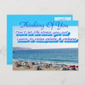 Stress nicht, Relax_ Postkarte (Vorne/Hinten)