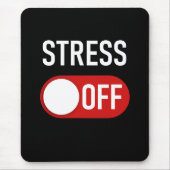 Stress OFF: Männer und Frauen gegen Stress sind be Mousepad (Vorne)