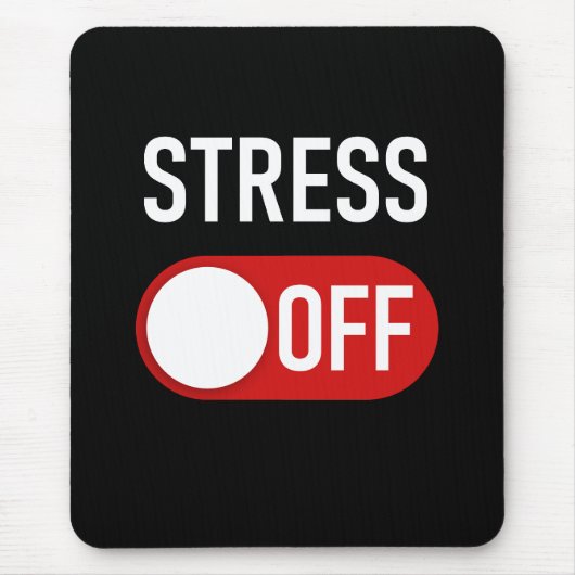 Stress OFF: Männer und Frauen gegen Stress sind be Mousepad (Vorne)