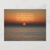 Stress on Tomorrow Motivierend Postcard Postkarte (Vorderseite)