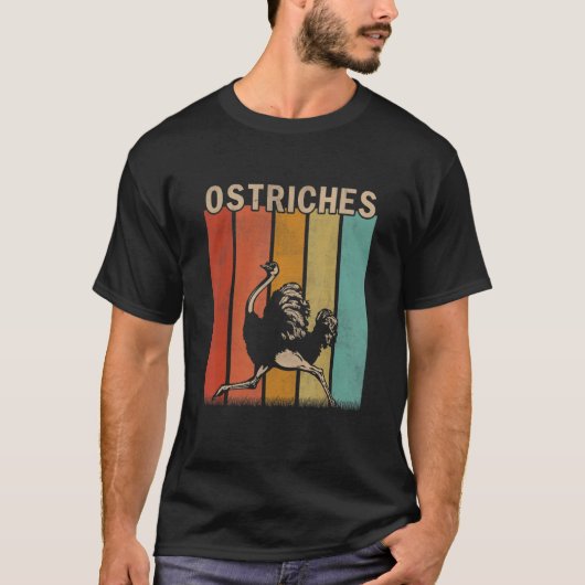 Stress Ostriches Männer Frauen Kid Ostriches Ret T-Shirt (Vorderseite)