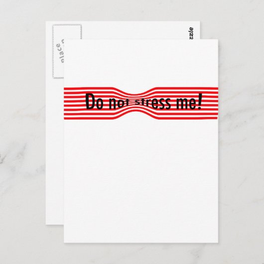 Stress Postkarte (Vorne/Hinten)