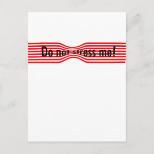 Stress Postkarte