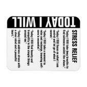 Stress Relief Goals Erinnerung anpassen Magnet (Horizontal)