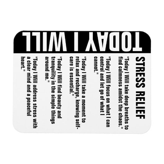 Stress Relief Goals Erinnerung anpassen Magnet (Horizontal)