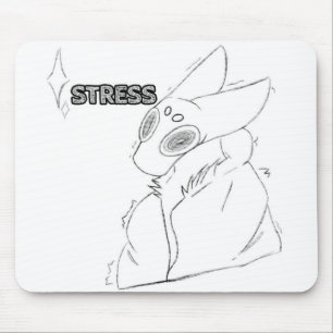 Stress Sparkle Furry Mousepad