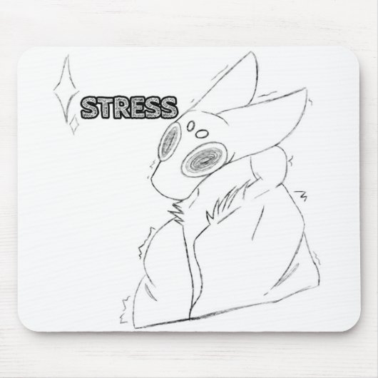 Stress Sparkle Furry Mousepad (Vorne)
