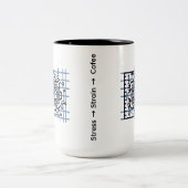 Stress → Strain → Coffee | Mechanical Engineer Mug Zweifarbige Tasse (Mittel)