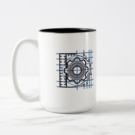 Stress → Strain → Coffee | Mechanical Engineer Mug Zweifarbige Tasse