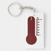 Stress Thermometer Keychain Schlüsselanhänger (Vorderseite)