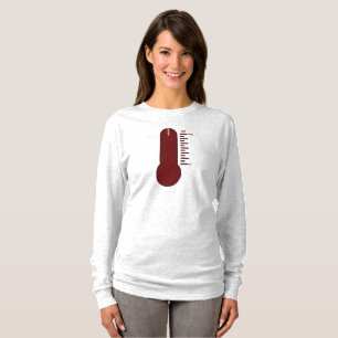Stress-Thermometer Langarm-T-Shirt T-Shirt