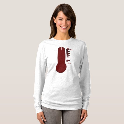 Stress Thermometer Long Sleeve T - Shirt (Vorne ganz)