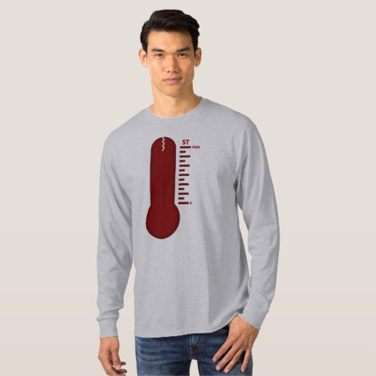 Stress Thermometer Long Sleeve T - Shirt (Vorne ganz)