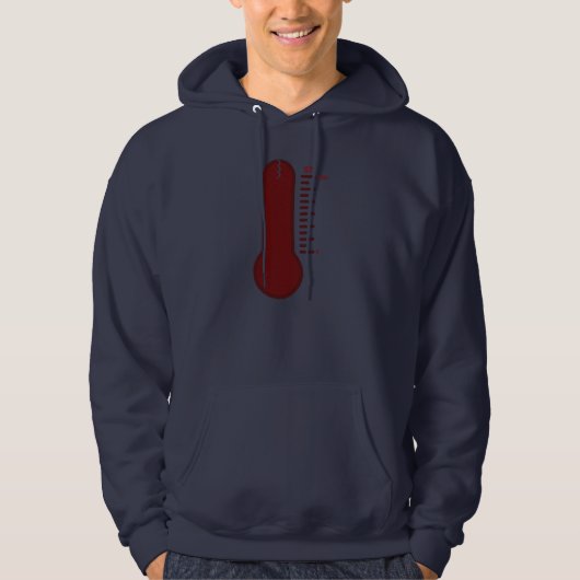 Stress Thermometer Men's Hoodie (Vorderseite)
