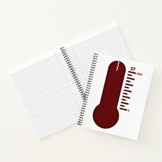 Stress Thermometer Spiral Notebook Notizblock (Innenseite)