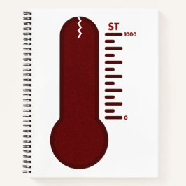 Stress-Thermometer-Spiralblock Notizblock