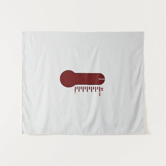 Stress Thermometer Tapestry Wandteppich (Vorderseite (Horizontal))